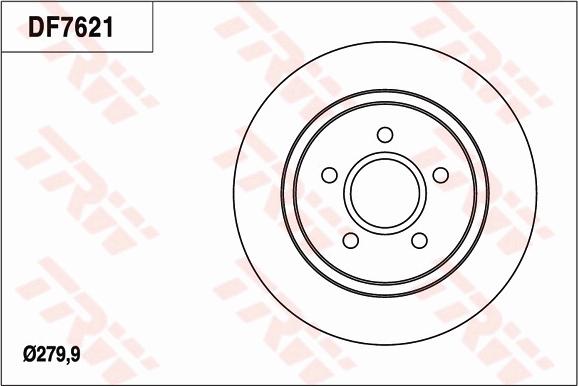 TRW DF7621 - Jarrulevy inparts.fi