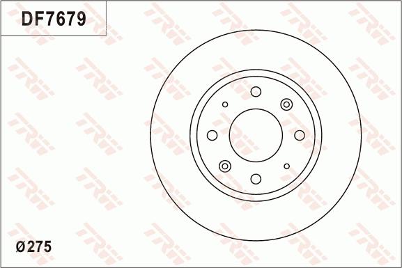 TRW DF7679 - Jarrulevy inparts.fi