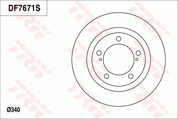 TRW DF7671 - Jarrulevy inparts.fi