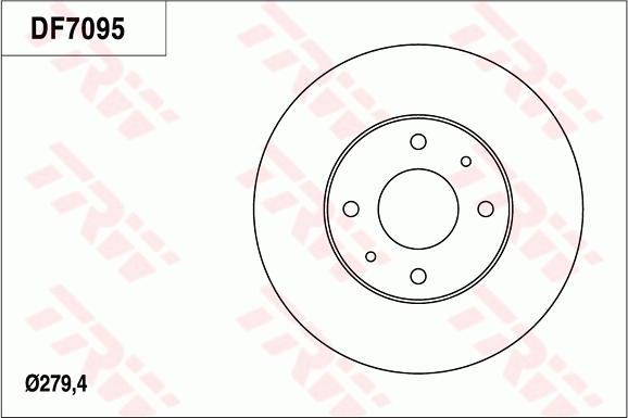 TRW DF7095 - Jarrulevy inparts.fi