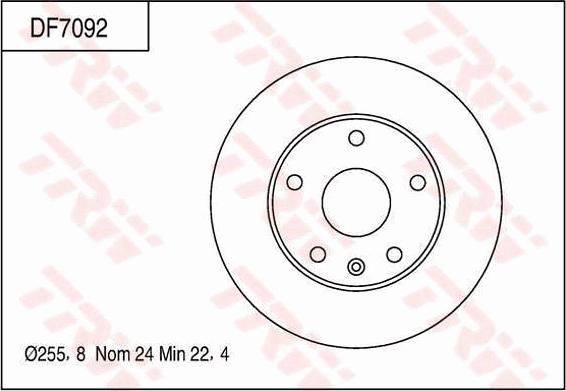 TRW DF7092 - Jarrulevy inparts.fi