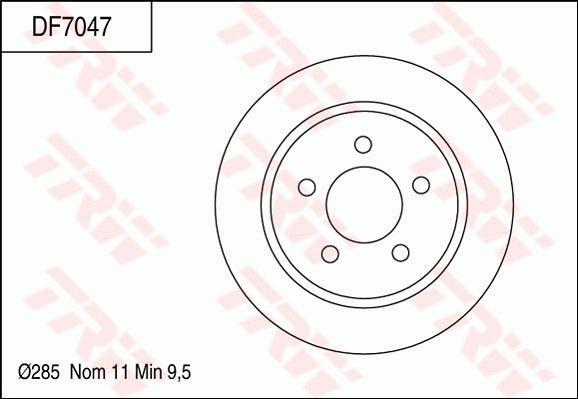 TRW DF7047 - Jarrulevy inparts.fi