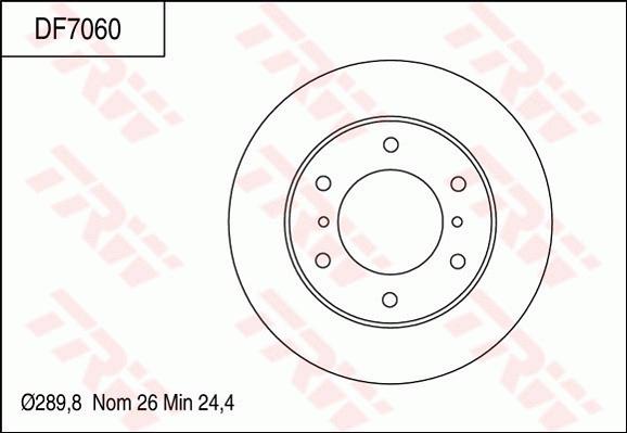 TRW DF7060 - Jarrulevy inparts.fi