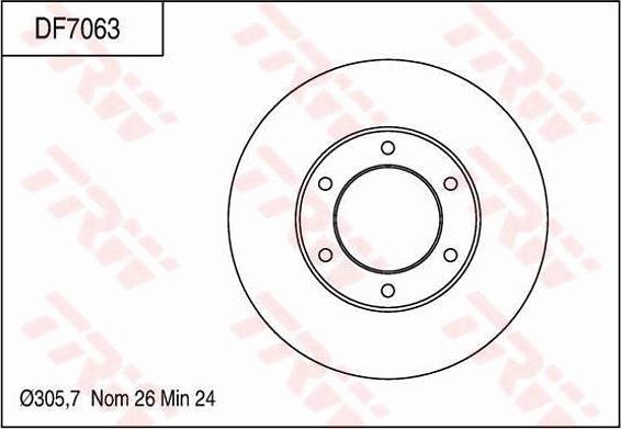 TRW DF7063 - Jarrulevy inparts.fi