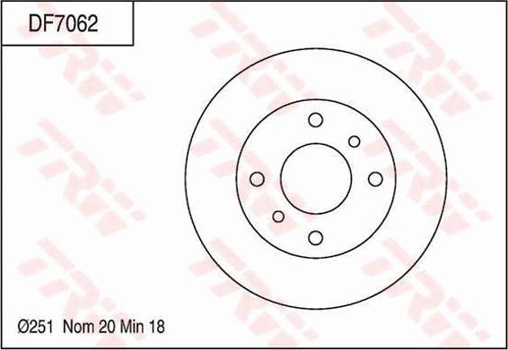 TRW DF7062 - Jarrulevy inparts.fi