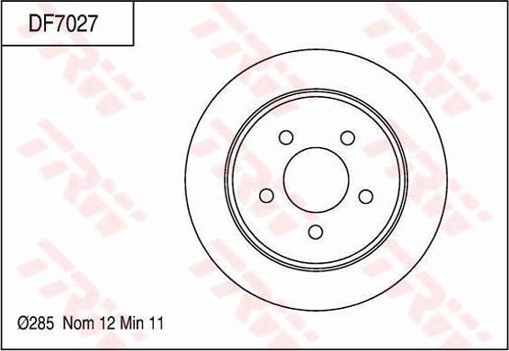 TRW DF7027 - Jarrulevy inparts.fi