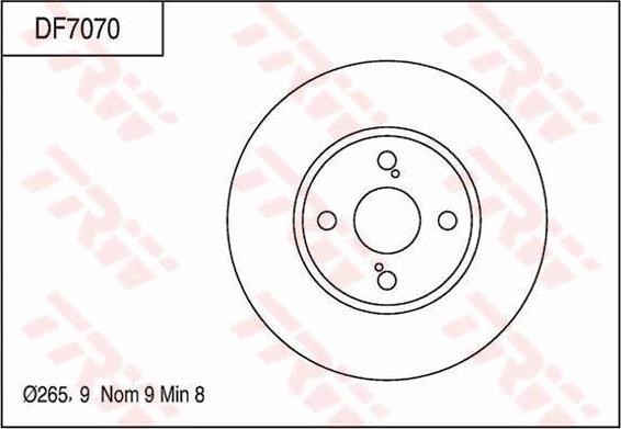 TRW DF7070 - Jarrulevy inparts.fi