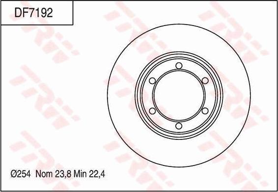 TRW DF7192 - Jarrulevy inparts.fi