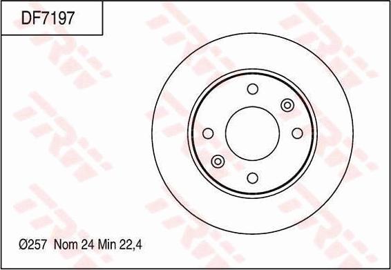 TRW DF7197 - Jarrulevy inparts.fi