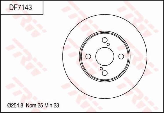 TRW DF7143 - Jarrulevy inparts.fi