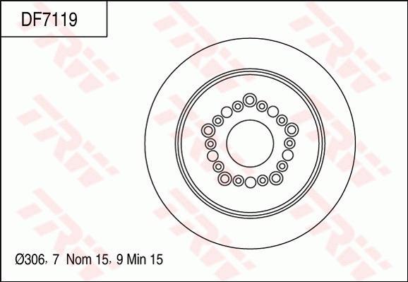 TRW DF7119 - Jarrulevy inparts.fi