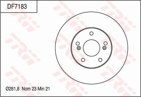 TRW DF7183 - Jarrulevy inparts.fi