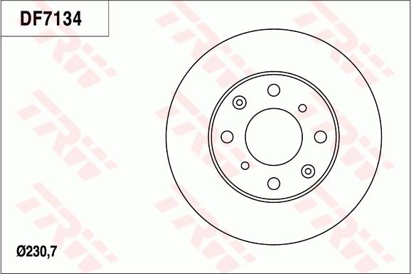 TRW DF7134 - Jarrulevy inparts.fi