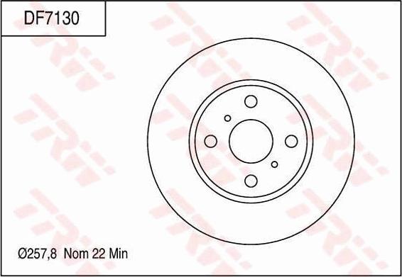 TRW DF7130 - Jarrulevy inparts.fi