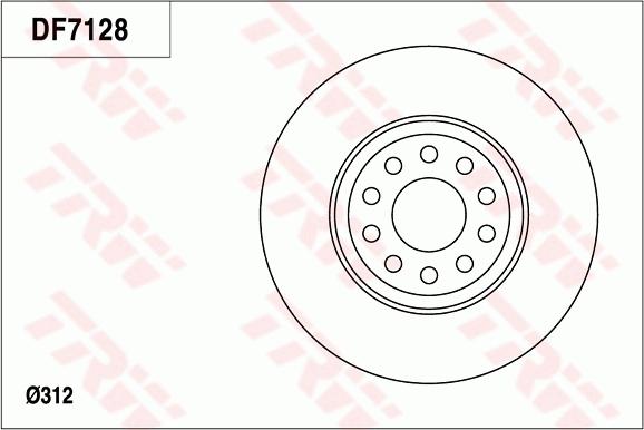 TRW DF7128 - Jarrulevy inparts.fi