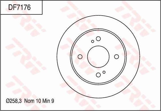 TRW DF7176 - Jarrulevy inparts.fi