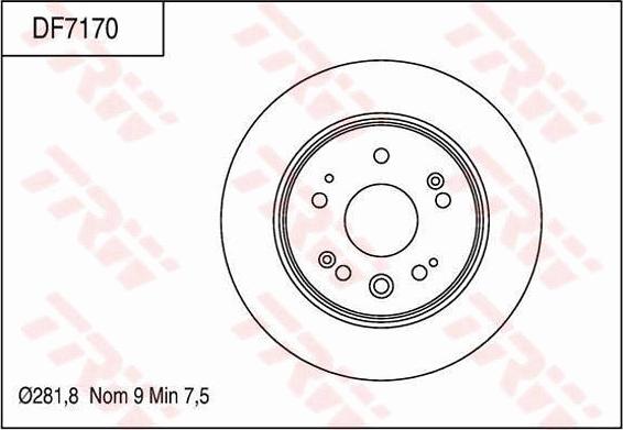 TRW DF7170 - Jarrulevy inparts.fi