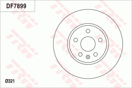 TRW DF7899 - Jarrulevy inparts.fi