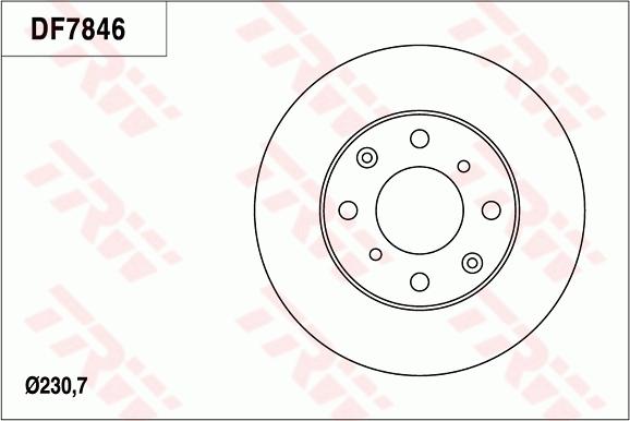 TRW DF7846 - Jarrulevy inparts.fi