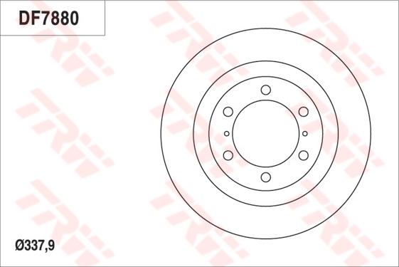 TRW DF7880S - Jarrulevy inparts.fi