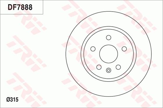 TRW DF7888 - Jarrulevy inparts.fi