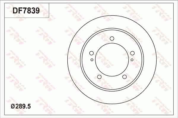 TRW DF7839 - Jarrulevy inparts.fi