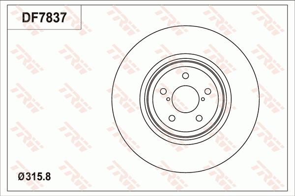 TRW DF7837 - Jarrulevy inparts.fi