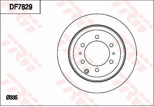 TRW DF7829 - Jarrulevy inparts.fi