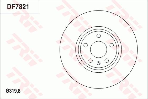 TRW DF7821 - Jarrulevy inparts.fi