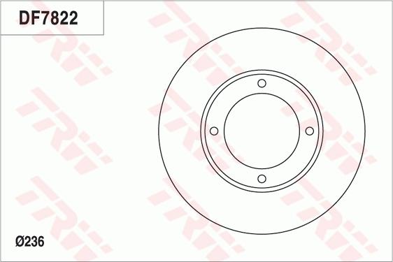 TRW DF7822 - Jarrulevy inparts.fi