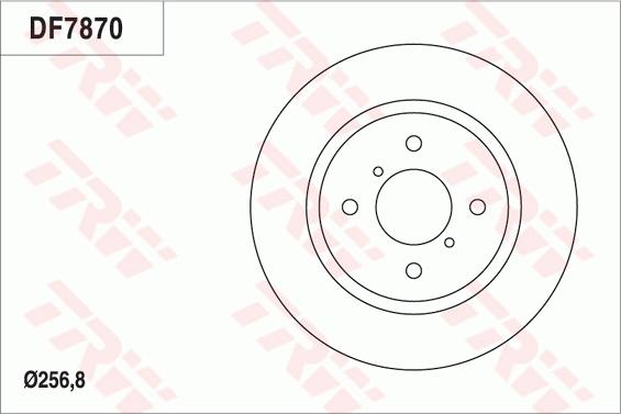 TRW DF7870 - Jarrulevy inparts.fi