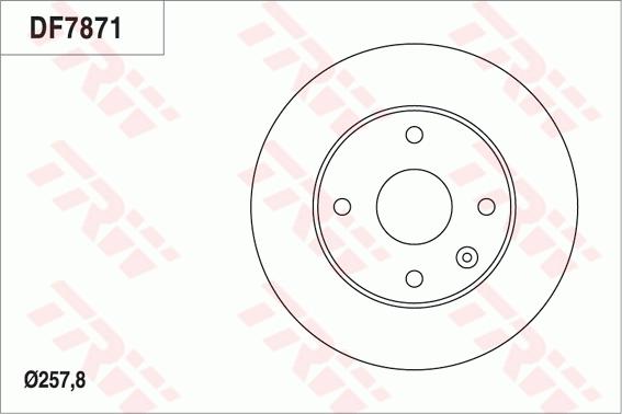 TRW DF7871 - Jarrulevy inparts.fi