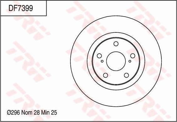 TRW DF7399 - Jarrulevy inparts.fi