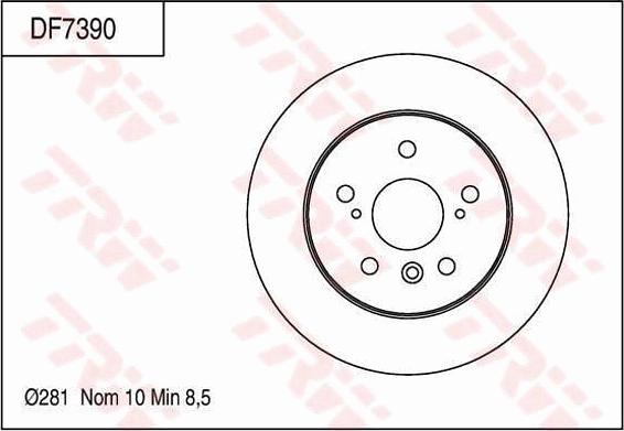 TRW DF7390 - Jarrulevy inparts.fi