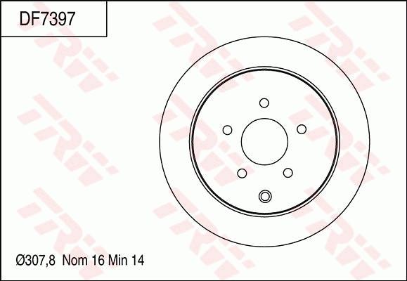 TRW DF7397 - Jarrulevy inparts.fi