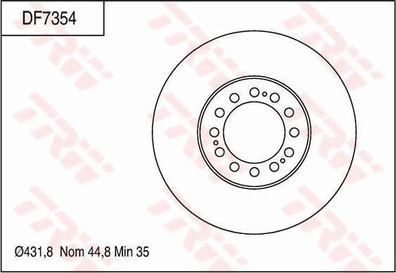 TRW DF7354 - Jarrulevy inparts.fi