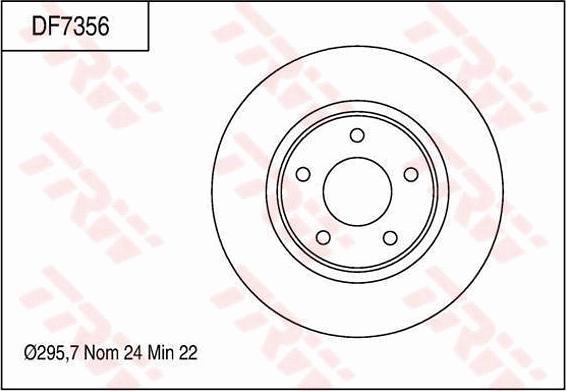 TRW DF7356 - Jarrulevy inparts.fi