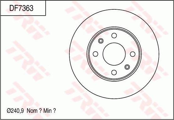 TRW DF7363 - Jarrulevy inparts.fi