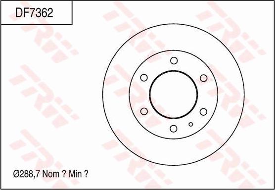 TRW DF7362 - Jarrulevy inparts.fi