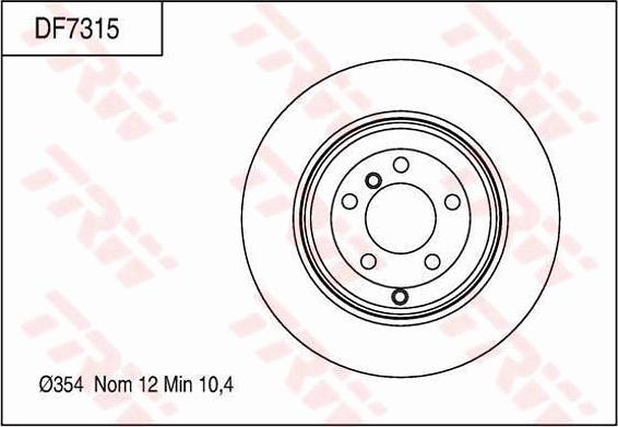 TRW DF7315 - Jarrulevy inparts.fi