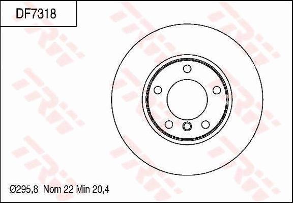 TRW DF7318 - Jarrulevy inparts.fi