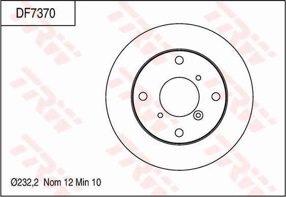 TRW DF7370 - Jarrulevy inparts.fi