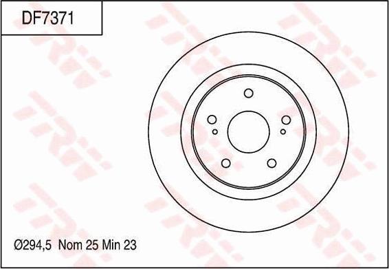 TRW DF7371 - Jarrulevy inparts.fi