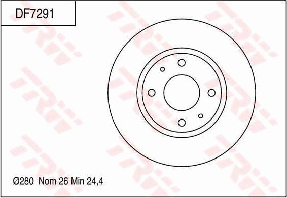 TRW DF7291 - Jarrulevy inparts.fi