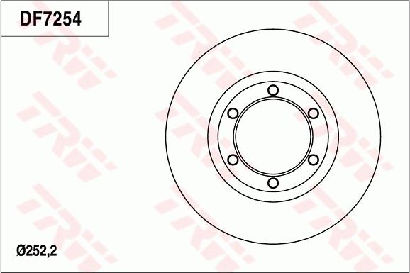 TRW DF7254 - Jarrulevy inparts.fi