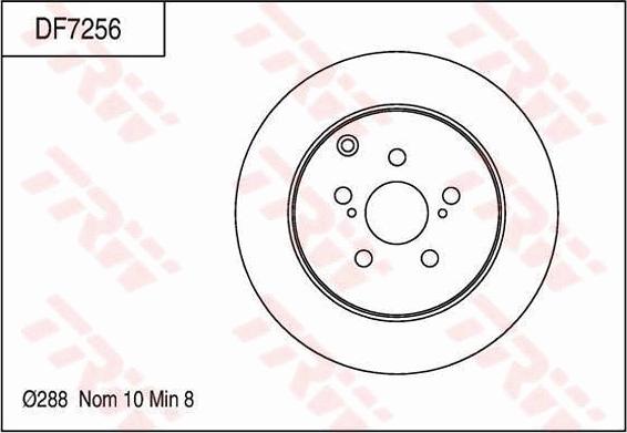 TRW DF7256 - Jarrulevy inparts.fi