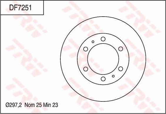 TRW DF7251 - Jarrulevy inparts.fi