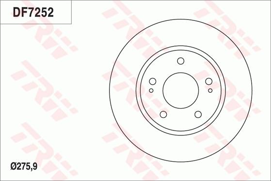 TRW DF7252 - Jarrulevy inparts.fi