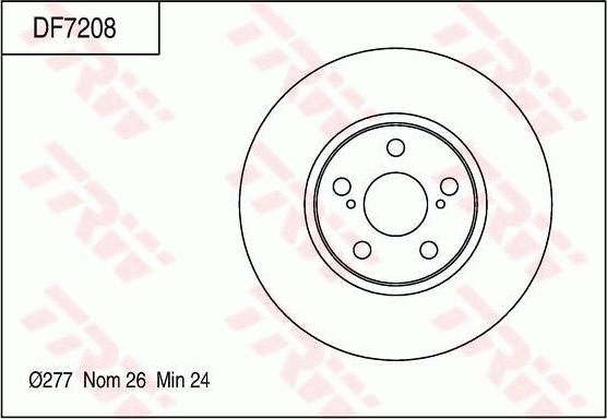 TRW DF7208S - Jarrulevy inparts.fi