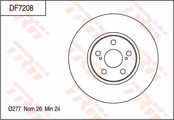 TRW DF7208 - Jarrulevy inparts.fi